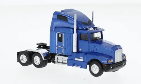 Kenworth T 600, blau/schwarz, 1984, 1:87, Brekina
