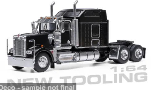 Kenworth W900 Sleeper Cab, schwarz, 1990, 1:64, IXO