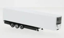 Krone E-Trailer Kühlkofferauflieger 3-achs, weiss, 1:87, Herpa