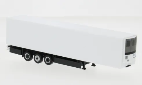 Krone E-Trailer Kühlkofferauflieger 3-achs, weiss, 1:87, Herpa