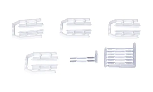 Krone Heckstoßstange (8x), weiss, 1:87, Herpa