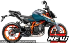 KTM 390 Duke, blau/orange, 1:12, Maisto