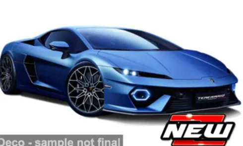 Lamborghini Temerario, blau, 1:43, Bburago