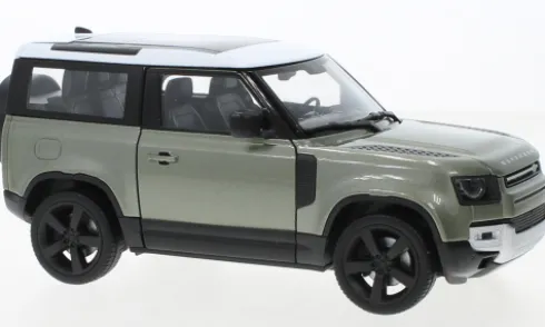 Land Rover Defender, hellgrün/weiss, 2020, 1:24, Welly