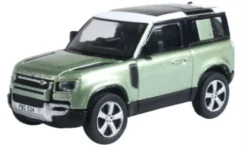 Land Rover Defender 90 (L663), hellgrün/weiss, 2020, 1:76, Oxford
