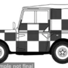 Land Rover Series I, weiss/schwarz, 1:43, Oxford