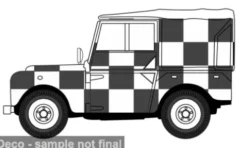 Land Rover Series I, weiss/schwarz, 1:43, Oxford