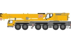 Liebherr LTM1350-6.1, gelb/grau, 1990, 1:76, Oxford