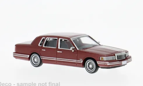 Lincoln Town Car, dunkelrot, 1991, 1:87, PCX87