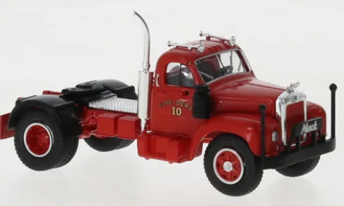 Mack B 61, rot, 1953, Fire Dept., 1:87, Brekina