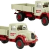 Magirus 2er Set: Pritschenkipper, Wimo Bau, 1:87, Wiking / PMS