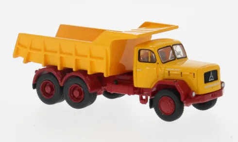 Magirus Jupiter Kipper, dunkelgelb/dunkelrot, 1960, 1:87, Brekina