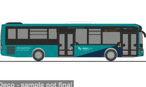MAN Lion s Intercity LE, Regionalbus NAH.SH, 1:87, Rietze