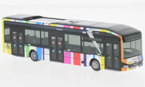 MAN Lions City 12 E, Ville de Luxembourg - Multiplicity (LU), 1:87, Rietze