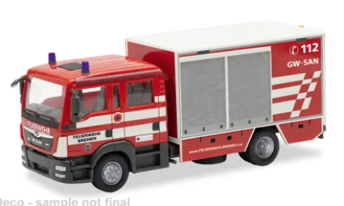 MAN TGL Euro6 GW-SAN, Feuerwehr Bremen, 1:87, Herpa