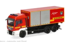 MAN TGS LX Wechsellader, Feuerwehr Städteregion Aachen, 1:87, Herpa