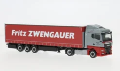 MAN TGX GM, grau/rot, Zwengauer, 1:87, Herpa