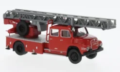 MAN 520 H DLK 30, rot/schwarz, 1967, 1:87, Brekina