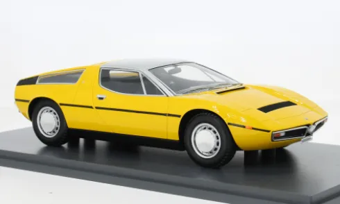 Maserati Bora, gelb, 1971, 1:18, Schuco