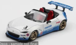 Mazda MX-5 (ND) Miata, weiss/blau, 2025, 1:64, Mini GT