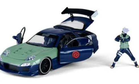Mazda RX-7, dunkelblau/oliv, 1993, 1:24, Jada
