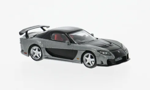 Mazda RX7 (FD3S), grau/schwarz, 2011, 1:64, Mini GT