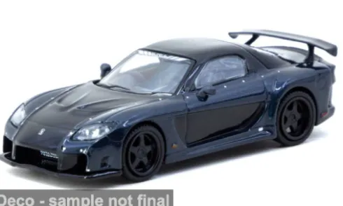 Mazda VeilSide Fortune7, dunkelblau/schwarz, 2026, 1:64, Tarmac Works