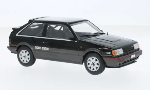 Mazda 323 4WD Turbo, schwarz/dunkelgrau, 1989, 1:24, WhiteBox