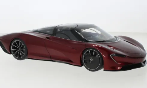 McLaren SpeedTail, dunkelrot/schwarz, 2020, 1:18, AUTOart