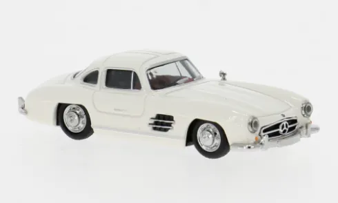 Mercedes 300 SL Flügeltürer, weiss, 1:87, Herpa