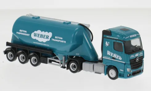 Mercedes Actros 18 Streamspace, Weber Betonpumpen (A), 1:87, Herpa