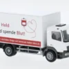 Mercedes Atego Koffer, 2019, Blutspende Aachen, 1:87, Rietze