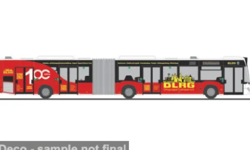 Mercedes Citaro G, 100 Jahre DLRG Cuxhaven, 1:87, Rietze