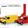 Mercedes 2er Set: Vito Kasten (W639), gelb/rot, 2002, 1:87, Herpa MiniKit