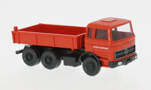 Mercedes Flachpritschenkipper, rot, 1963, 1:87, Wiking