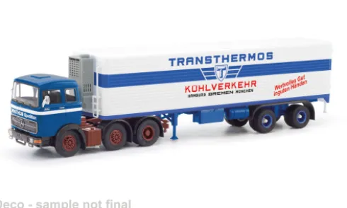 Mercedes LPS 2032, Rathje / Transthermos, 1:87, Herpa / Modellbau Schwarz
