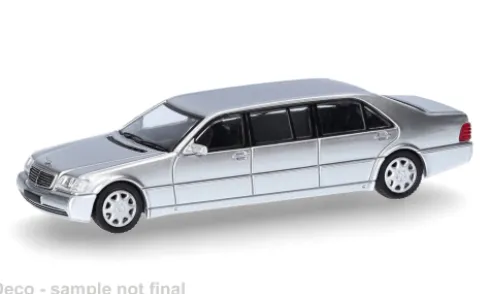Mercedes S600 Pullmann, silber, 1:87, Micro City 87