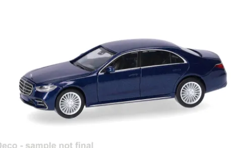 Mercedes S-Klasse, dunkelblau, 1:87, Herpa