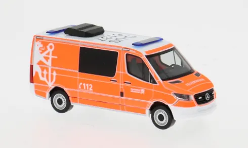 Mercedes Sprinter 18 Halbbus FD, Feuerwehr Düsseldorf, 1:87, Herpa