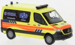 Mercedes Sprinter SWB, 2018, ASG Ambulanz Hamburg, 1:87, Busch