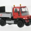 Mercedes Unimog U 430, 2013, Schwertransportbegleitung, 1:87, Busch