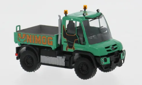 Mercedes Unimog U 430, grün/orange, 2013, 1:87, Busch