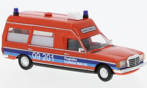 Mercedes VF 123 Miesen, 1977, Feuerwehr Fraport Frankfurt, 1:87, Busch