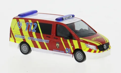 Mercedes Vito, 2014, Notarzt Rettungsdienst Feuerwehr Herford, 1:87, Busch