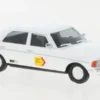 Mercedes W123 Limousine, weiss, 1977, Methanol Benzin Antrieb 1979, 1:87, Busch