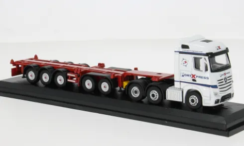 Mercedes Actros SSC D-Tec, weiss, Port Express, 1:76, Oxford