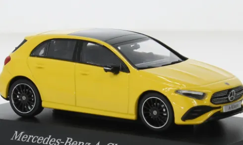 Mercedes A-Klasse (W177) AMG Line, gelb, 2022, 1:43, I-Minimax