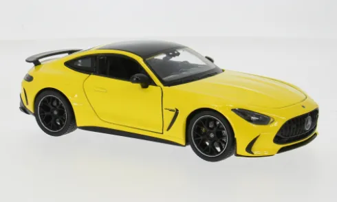 Mercedes AMG GT, gelb/schwarz, 1:24, Welly