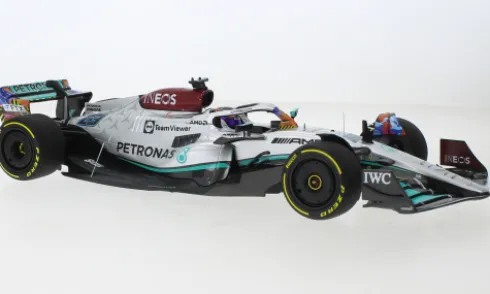 Mercedes AMG W13 E Performance, Formel 1, GP Miami, 2022, Mercedes AMG Petronas Formula One Team, Petronas, #63, G.Russell, 1:18, Minichamps