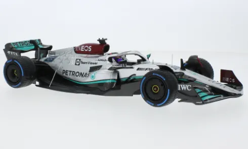 Mercedes AMG W13 E Performance, Formel 1, GP Monaco, 2022, Mercedes AMG Petronas Formula One Team, Petronas, #63, G.Russell, 1:18, Minichamps